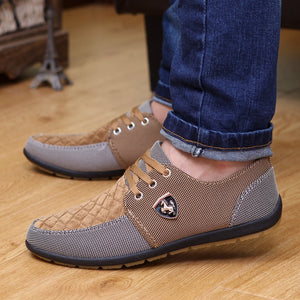 Men Casual Breathable Yellow Summer Shoes