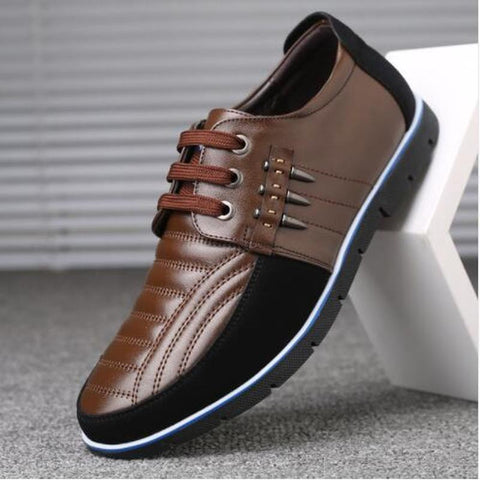 Men genuine leather shoes